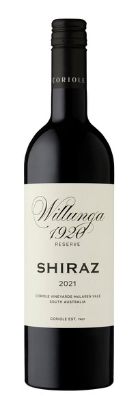 2021 Willunga Reserve 1920 Shiraz